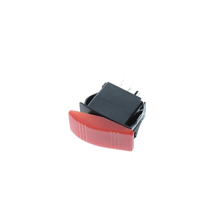 Switch Components Contura Style Rocker, 3P SPDT ON-OFF-ON, Red IP56 SRD2-1F-DC-1-RNN
