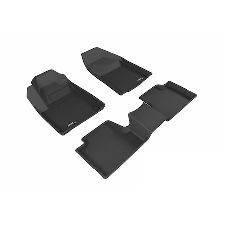 3D Maxpider R1 R2 Kagu Floor Mat for Jeep Cherokee 20152017, Black L1JP01501509