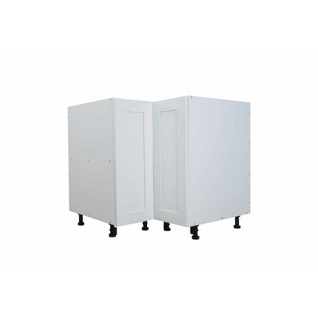 Cambridge Everest 36in.Wx24in.Dx34.5in.H Ready to Assemble Shaker Corner Lazy Susan Kitchen Cabinet in White SA-BLZ36-SW-KIT