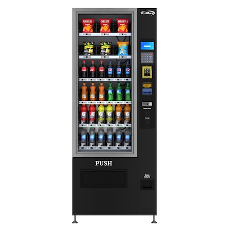 Koolmore Refrigerated Snack and Drink Vending Machine with 36 Slots, Credit Card Reader and Bill Acceptor KM-VMR-30-BR