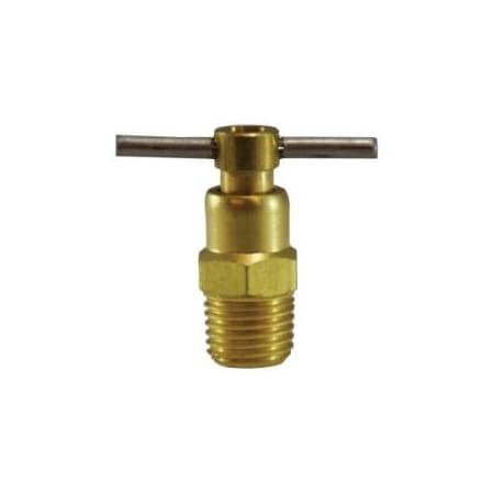 Midland Industries COCK DR 1/4IN MIP BRS 150PSI HDL PIN 46081