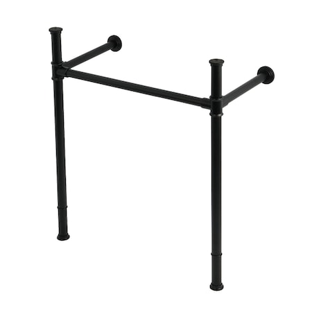 Kingston Brass Stainless Steel Console Sink Legs, Matte Black VPB36280