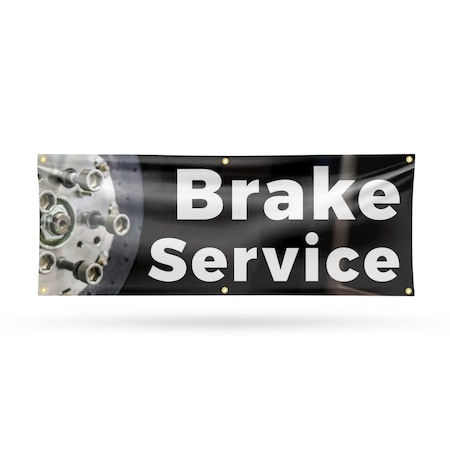 Signmission Brake Service, 24 Inch x 72 Inch, Vinyl Banner B-72-30494