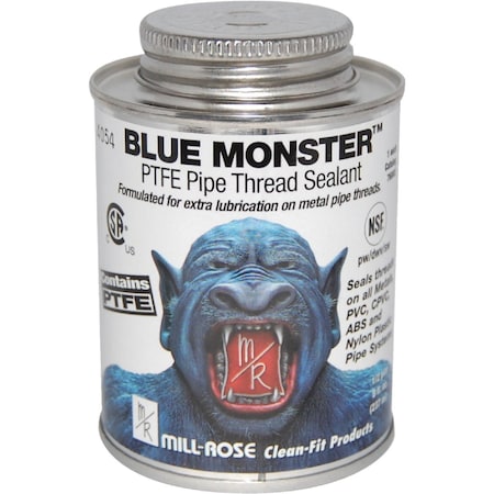 Blue Monster 4 Fl. Oz. White Industrial Grade PTFE Thread Sealant 76001