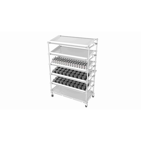 Trilogiq 6-Level Mobile Shelf Stand. 20949-01