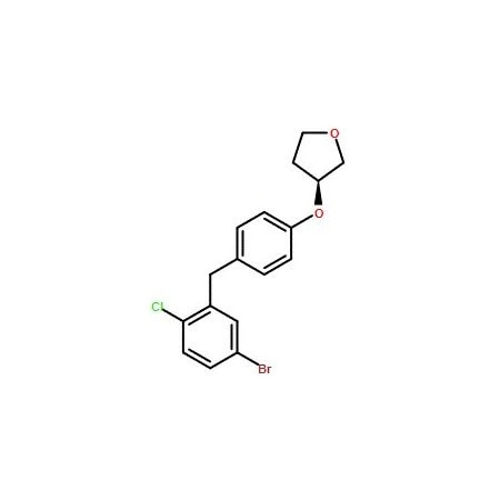 Ak Scientific (3S)-3-[4-(5-Bromo-2-chlorobenzyl)phenoxy]tetrahydrofuran (5g), CAS 915095-89-5 0160AP-5g