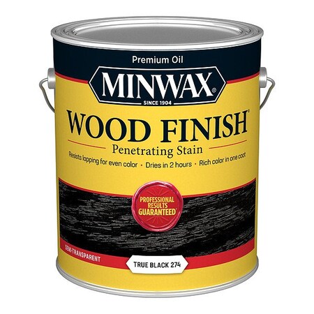 Minwax Wood Stain, 1 gal, True Black 711510000