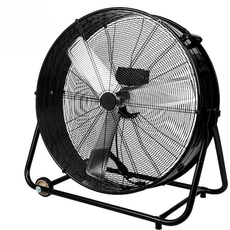 Edendirect 30in. 11000 CFM Heavy Duty High Velocity Drum Fan3 Speeds, 360 Deg Tilt, Black ZRFGD-30-Black
