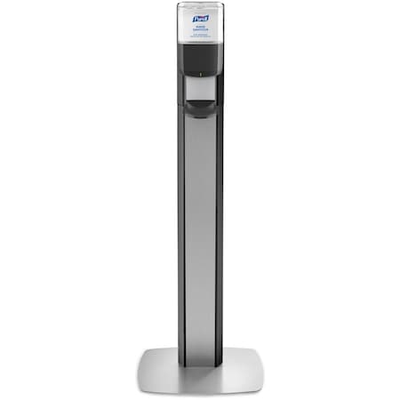 Purell MESSENGER Hand Sanitizer Dispenser, Floor Mount, Graphite with Silver Panel (dispenser included) 7318-DS-SLV