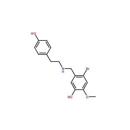 Ak Scientific 4-Bromo-5-({[2-(4-hydroxyphenyl)ethyl]amino}methyl)-2-methoxyphenol (100mg), CAS 179107-93-8 9475AL-100mg