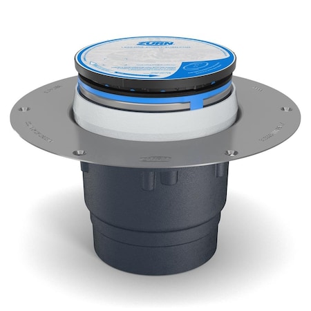 Zurn Z1400-DP-EZ1 CI Cleanout w/ 5in Rd Nck Bron Cover, 2in NH OutletDP ZN1400-2NH-5BZ1-DP