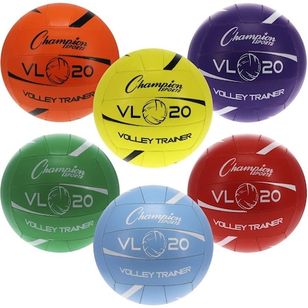Champion Sports VL20SET Volleyball Trainer Set; Multicolor - Set of 6 VL20SET