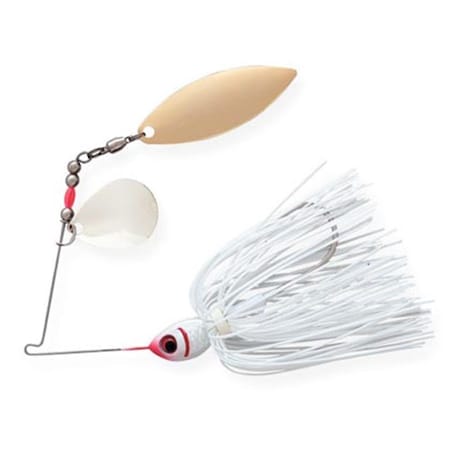 Pradco Lures Booyah Tandem Spinner bait, 0.5 oz. - Snow White BYBT12-615