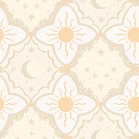 York Wallcoverings Sol and Mane Tangerine Wallpaper MB29032
