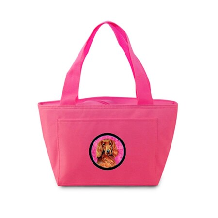 Carolines Treasures Pink Irish Setter Zippered Insulated School Washable And Stylish Lunch Bag Cooler LH9389PK-8808