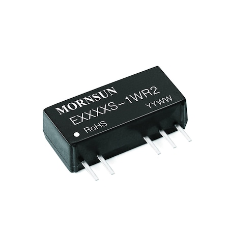 Mornsun DC/DC Converter Module 1W, Fixed input voltage, isolated & unregulated dual output E2412S-1WR2