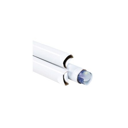 Bubblefast 2'' x 24'' '' White Crimped End Tubes, 50PK BFS2024W