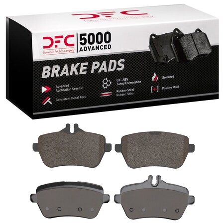 Dynamic Friction Co 5000 ADVANCED BRAKE PADS-LOW MET 1551-1689-00