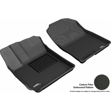3D Maxpider Kagu R1 Floor Mat for 2018 Hyundai Kona, Black L1HY09211509