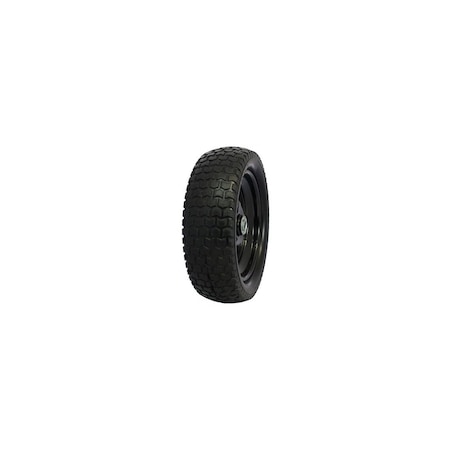Marathon Garden Cart Tire + Wheel Assembly, Flat Free, 13x5.00-6 30417