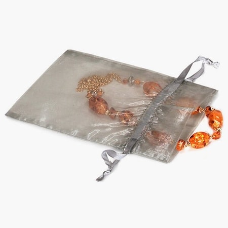 Nashville Wraps Charcoal Organza Bags, 5x75x7, 10PK B95295