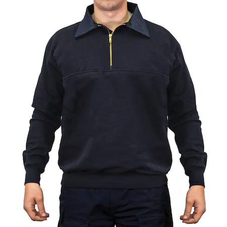 Game Workwear No Denim Quarter-Zip Jobshirt, Black, Size 2X 811