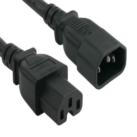 Sanoxy 15ft 14 AWG 15A 250V Power Cord IEC320 C14 to IEC320 C15 SNX-CBL-LDR-PW127-1215