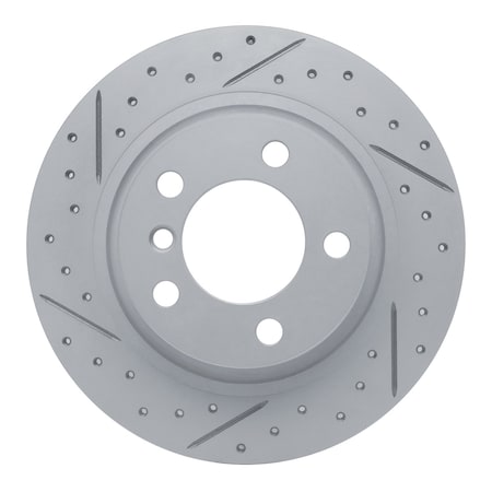 Dynamic Friction Co DFC Geoperformance Rotor - Drilled and Slotted 830-32012L