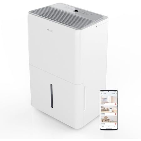 Tcl 4,500 Sq. Ft. 50-Pint Smart Dehumidifier, Energy Star 2024 H50D46W