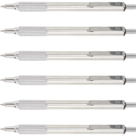 Zebra Pen Pen, Ballpnt, F-701, Rt, 0.7, Bk, PK6 29411BX