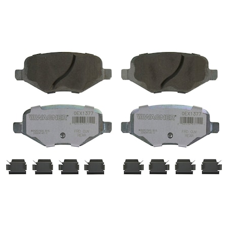Wagner Brake OEX Rear Disc Brake Pad Set Premium Ceramic, OEX1377