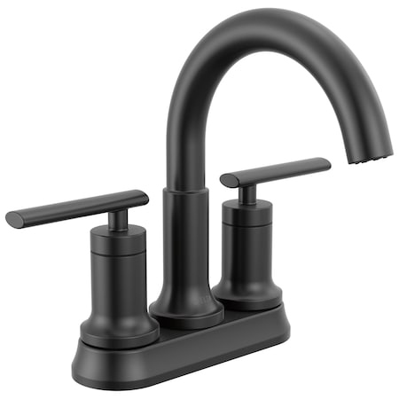 Delta Altado Two Handle Tract-Pack Centerset Bathroom Faucet In Matte Black 25442-BLTP-DST