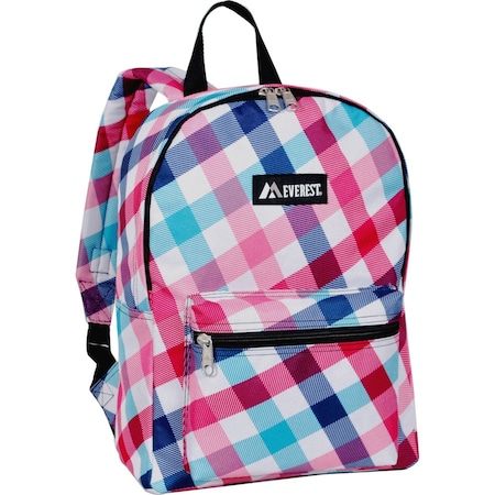 Everest Trading <li>Printed pattern mid-size backpack. Spacious main compartment and a front zippered pocket for loo 1045KP-CK