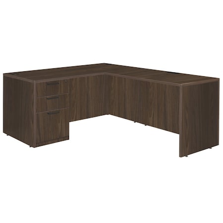 Regency Corner Desks, 29 in H, 71 in W X Wood, Neo Walnut LLDSPF713547NW