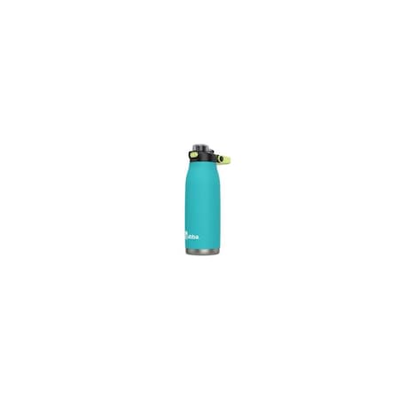 Newell Brands Distribution Radiant Push Button Water Bottle, Rubberized, Teal, 32 oz. 2198460