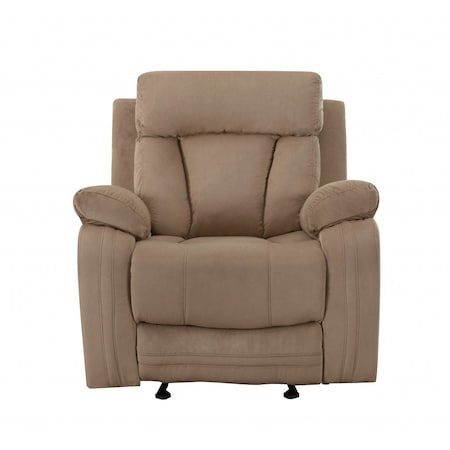 Homeroots 40" Modern Beige Fabric Chair 329385