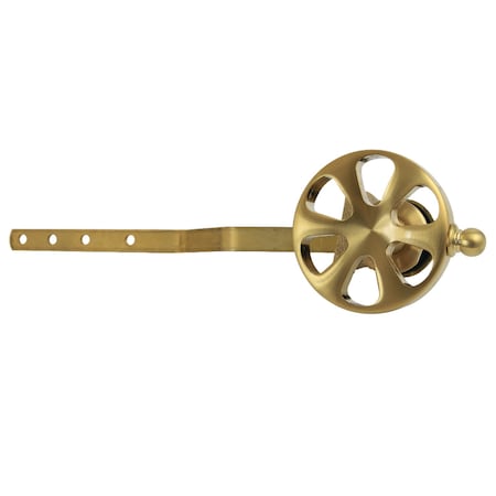 Kingston Brass Front Mount Toilet Tank Lever, Brushed Brass KTRX7