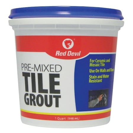 Red Devil Grout Tile Premix Paste Quart 0424