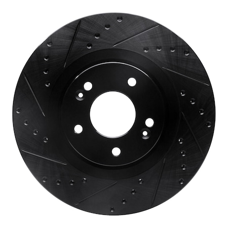 Dynamic Friction Co DFC Brake Rotor - Drilled and Slotted - Black 633-21030L