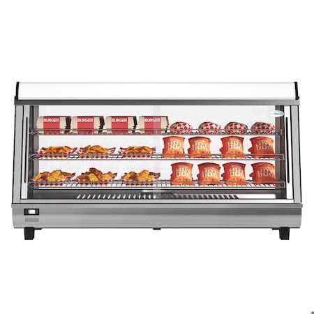 Koolmore 48 in. Glass Countertop Display Warmer, 6.5 cu. ft. in Stainless Steel HDC-6C-SS