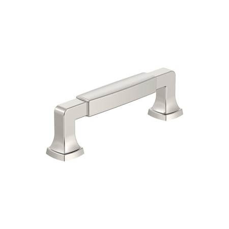 Amerock Stature 3-3/4 inch 96mm Center-to-Center Polished Nickel Cabinet Pull BP36887PN