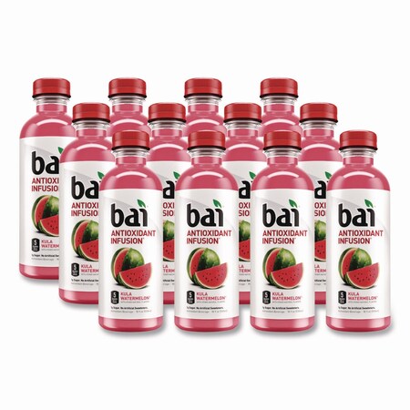 Bai Antioxidant Infused Beverage, Kula Watermelon 18 oz Bottle, 12PK CAD02342