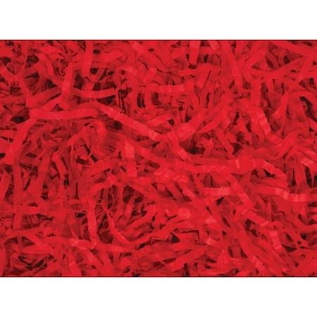 Nashville Wraps Red Color Tissue Paper Shred, 18 oz. Bag 4XRE