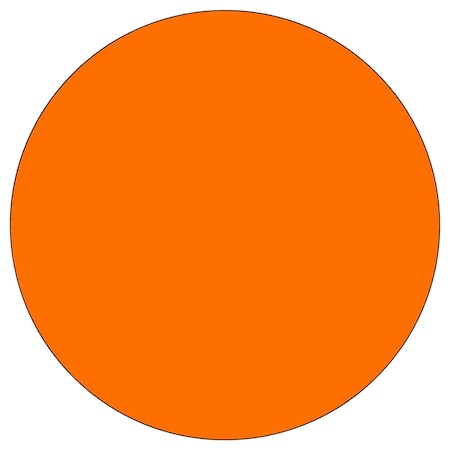 Sign Solutions Usa DG3 FLUOR .100 48'' Circle Sheeted Blank, FOR US10DFO48CIRBLANK