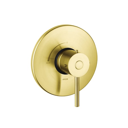 Axor Starck Pressure Balance Trim in Brushed Gold Optic 10407251