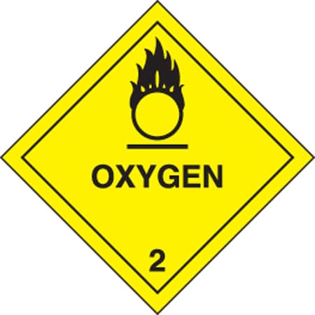 Accuform DOT SHIPPING LABELS HAZARD CLASS 2 MSL204PS5