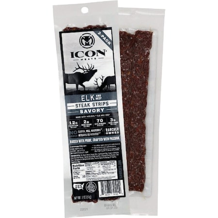 Icon 2 Oz. Savory Elk Steak Strip 74102