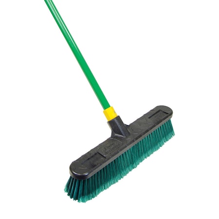 Quickie Bulldozer Polypropylene 18 in. Multi-Surface Push Broom 528ZQK