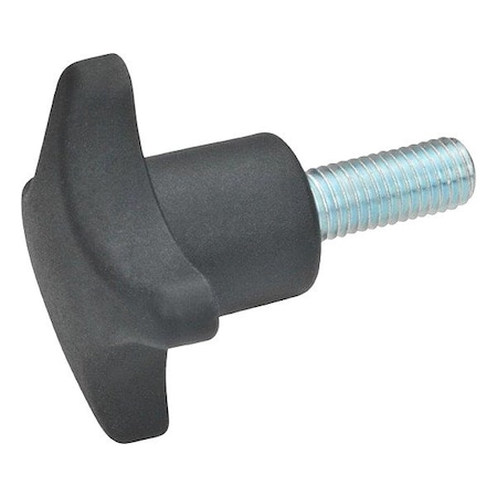 J.W. Winco Hand Knobs, 4-Prong Knobs 8N25SA1/ST