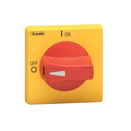 Lovato Knob R/Y Handle Padlock Ring Fix+Release GAX64